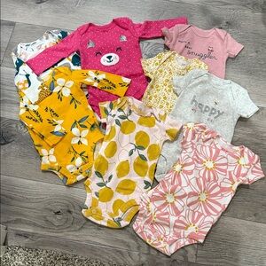 Carter’s Onesie Lot 3 Month - 8‎ pieces NWOT